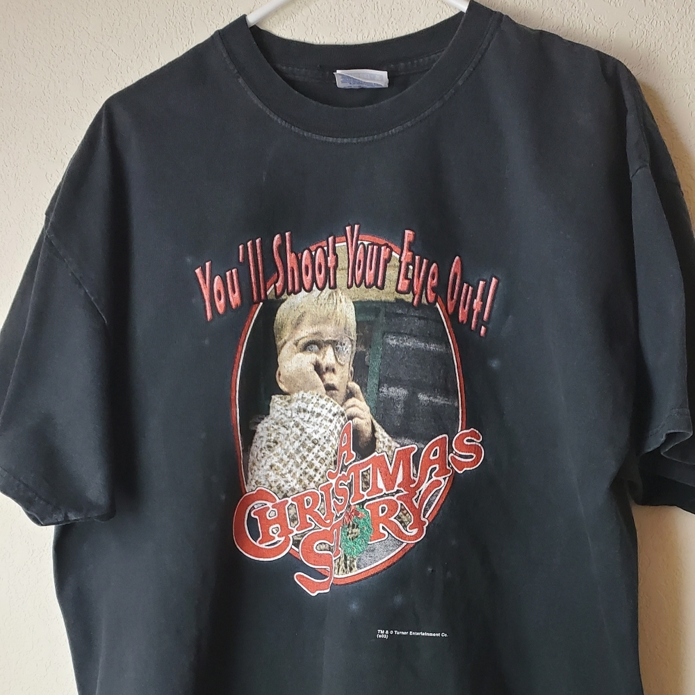A Christmas Story Black T-Shirt Pre Owned, Size XL